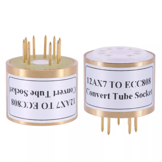 1PC 12AX7 TO ECC88 vacuum tube adapter socket converter
