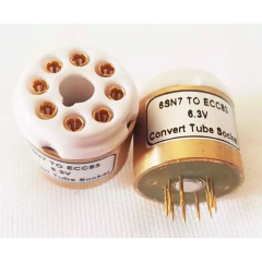 1PC Tube DIY Adapter Socket Converter 6SN7 TO ECC83 6.3V