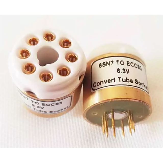 1PC Tube DIY Adapter Socket Converter 6SN7 TO ECC83 6.3V