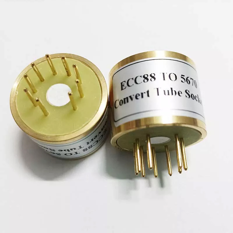 1pc ECC88 TO 5670 ECC88 6922 to 5670 6N3 Valve Tube Amplifier Socket converter adapter