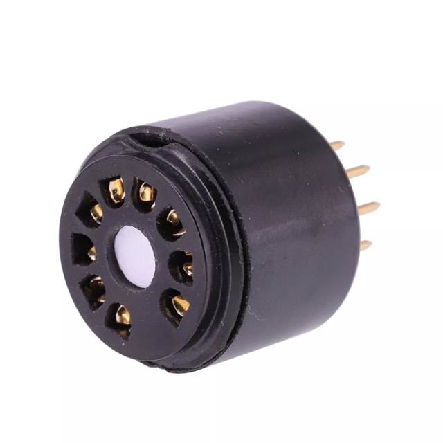 1PC ECC808 (Top) TO 12AX7 12AU7 ECC81 6.3V ECC808 TO 12AX7 bakelite DIY Audio Amplifier Vacuum Tube Convert Socket Adapter