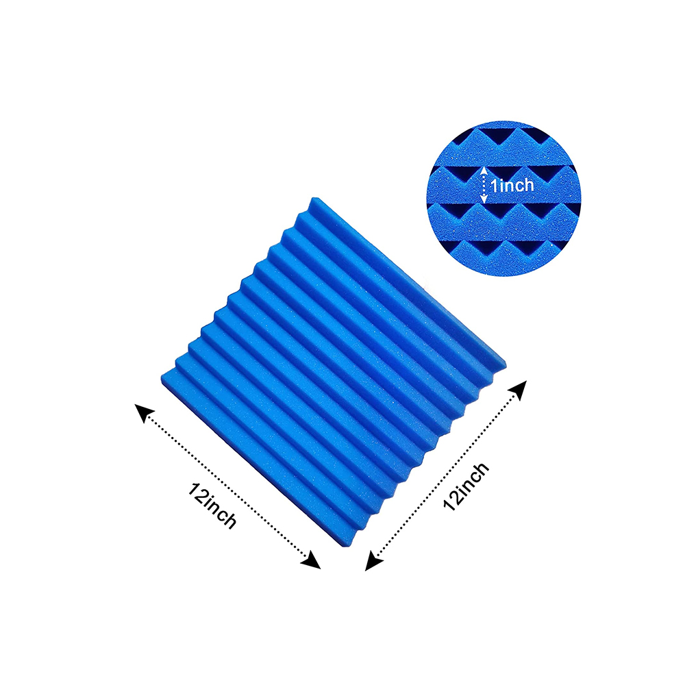 48pcs/lot Pack Acoustic Panels Studio Soundproofing Foam Wedge Tiles 12 ...