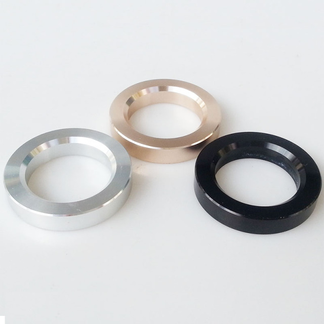 1PC Gold color 34mm Aluminum Decorate Base Ring Washer For tube amplifier 12AX7 ECC83 6922