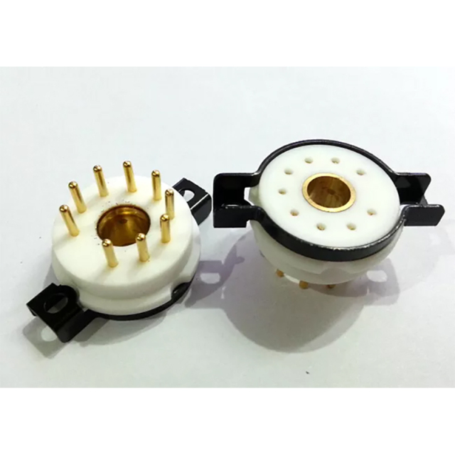 1PC EIZZ 9 pin Telflon Vacuum Tube Socket for WE437 WE429 8233 WE34 6S45P