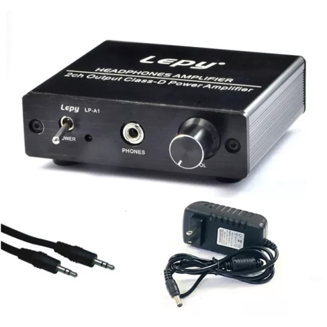 1pc LP-A1 Digital Hi-Fi Stereo Audio Mini Headphone Amplifier 2ch Output Class-D power amplifier with adapter cable