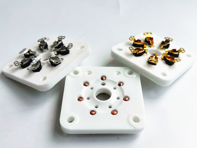 1PC 7-pin Vacuum Tube Gold plated Ceramic Sockets for 6C33,FU29 FU19 FU32