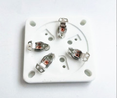 1PC 7Pin Tube Socket Base Chassis Mount Ceramic Vacuum Tube socket silver plated for GM70 GM71