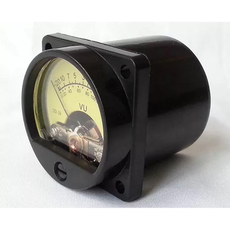 SO-39 1PC For HIFI Amplifier 39mm SD39 DB 500V VU panel meter With Yellow Back Light