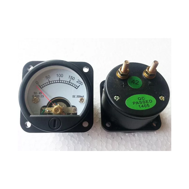 1PC SO-45 DC 200MA panel meter for 300B 2A3 KT88 845 tube Amplifier speaker power supplier