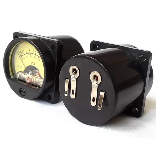 SO-39 1PC For HIFI Amplifier 39mm SD39 DB 500V VU panel meter With Yellow Back Light