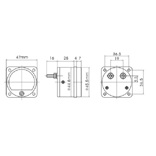 1PC SO-45 DC 100MV panel meter for HIFI Amplifier speaker power supplier