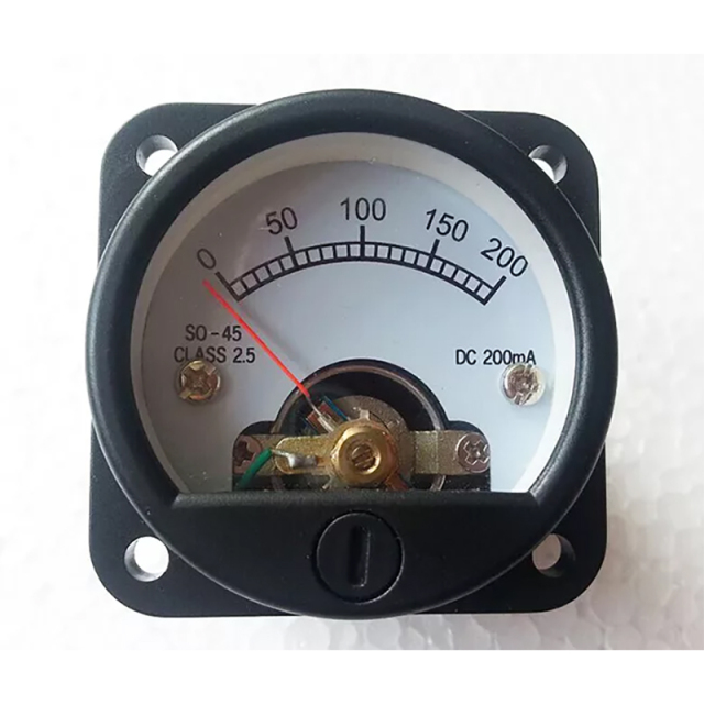 1PC SO-45 DC 200MA panel meter for 300B 2A3 KT88 845 tube Amplifier speaker power supplier