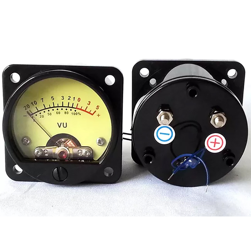 1PC SO-45 DC 500VU panel meter with yellow backlight for tube Amplifier speaker power supplier