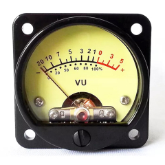 1PC SO-45 DC 500VU panel meter with yellow backlight for tube Amplifier speaker power supplier