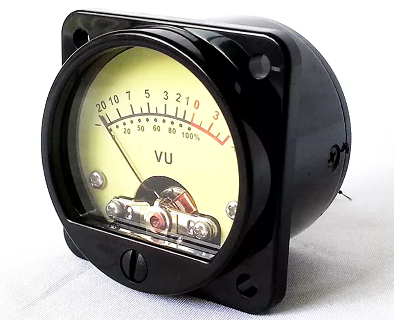 1PC SO-45 DC 500VU panel meter with yellow backlight for tube Amplifier speaker power supplier