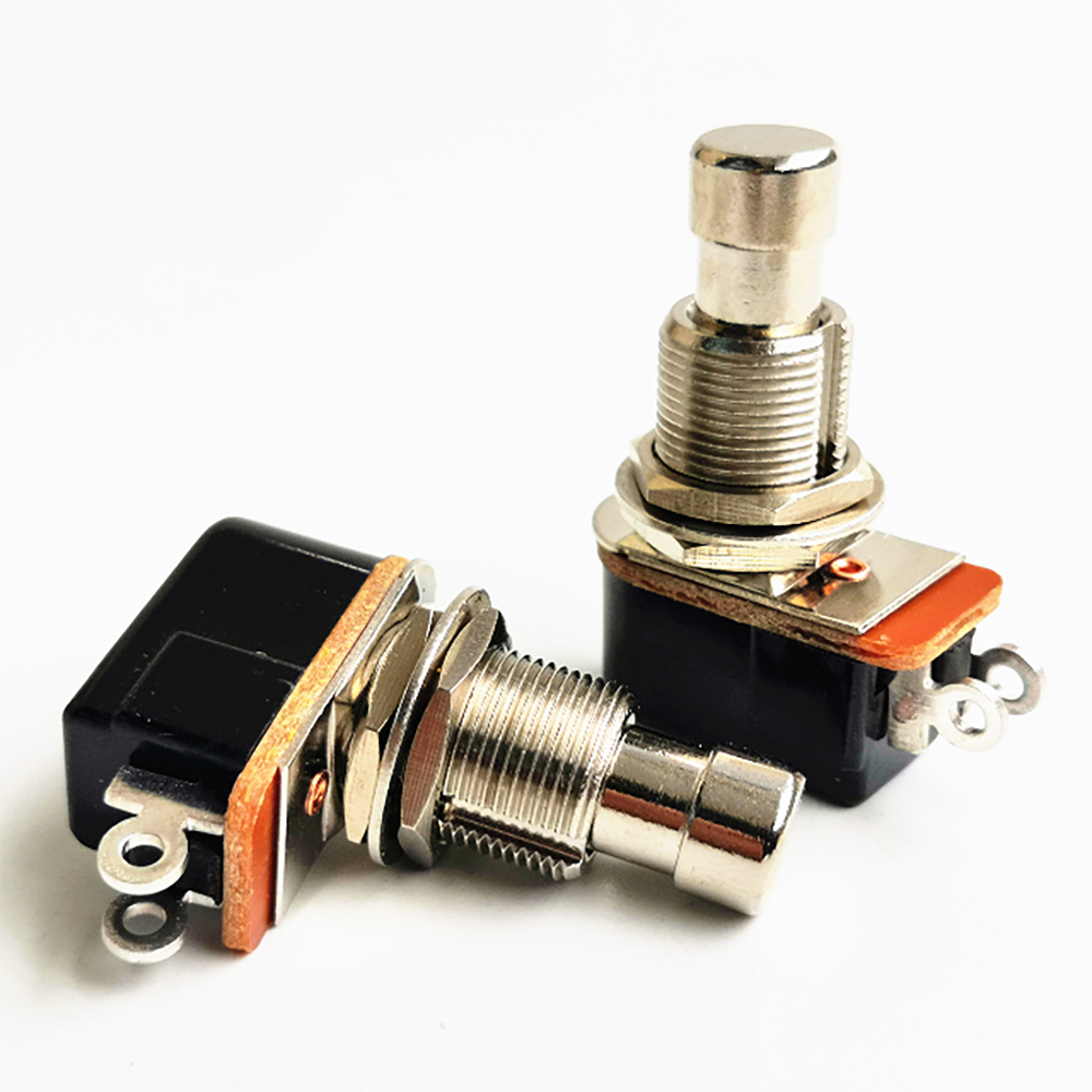 3A-250V 6A-125V  no lock Push Button Footswitch For Tube Guitar Effect Carling
