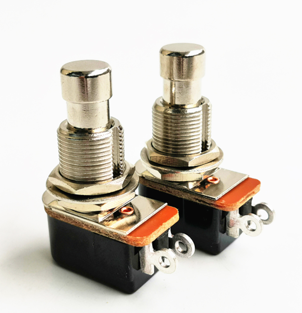 3A-250V 6A-125V  no lock Push Button Footswitch For Tube Guitar Effect Carling