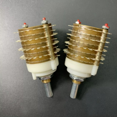 1PC 4pole 24step ROTARY SWITCH Attenuator Pot Potentiometer Volume Control peduncular shaft Round shaft