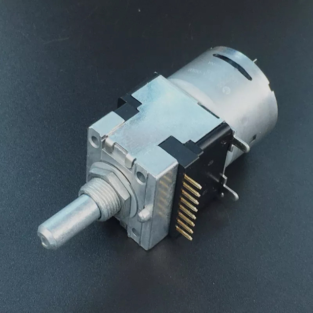 1PC ALPS RK168 50K 8pins Potentiometer Rotary Motor-driven Metal shaft Remote