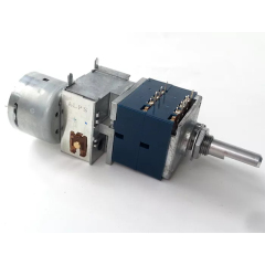 1PC ALPS RK27 motorized Potentiometer 50K 50KA 100K 6 pins Audio parts 25mm shaft
