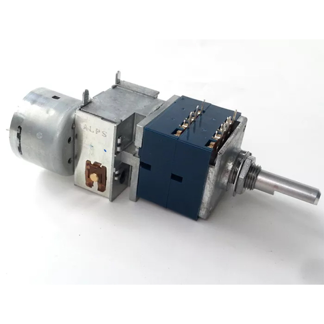 1PC ALPS RK27 motorized Potentiometer 50K 50KA 100K 6 pins Audio parts 25mm shaft