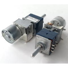 1PC ALPS RK27 motorized Potentiometer 50K 50KA 100K 6 pins Audio parts 25mm shaft
