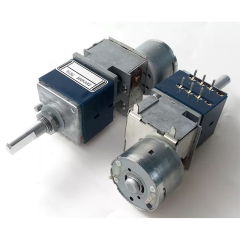 1PC ALPS RK27 motorized Potentiometer 50K 50KA 100K 6 pins Audio parts 25mm shaft