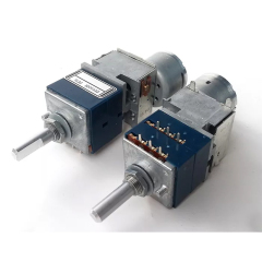 1PC ALPS RK27 motorized Potentiometer 50K 50KA 100K 6 pins Audio parts 25mm shaft