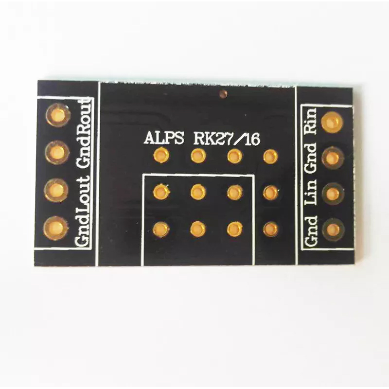 1PC Black Blue Connection PCB Solder PCB immersion gold FR4 PCB for ALPS RK27 RK16 amplifer volume potentiometer