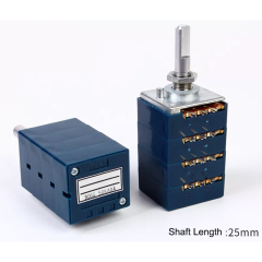 1PC ALPS RK27 4 Channels Volume Potentiometer Attenuator LOG 10KA 20KA 50KA 100KA Hifi Audio DIY parts