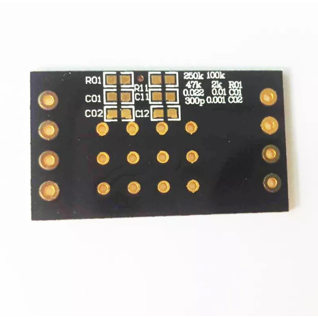 1PC Blue Black PCB for ALPS RK27 RK16 amplifer volume potentiometer with 2 terminal block connectors HIFI DIY parts