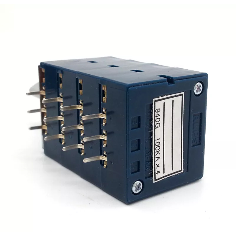1PC ALPS RK27 4 Channels Volume Potentiometer Attenuator LOG 10KA 20KA 50KA 100KA Hifi Audio DIY parts