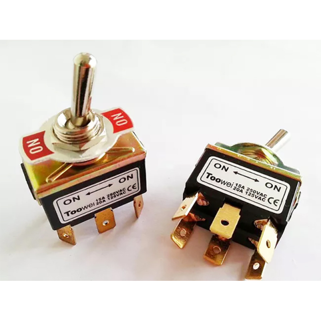 1PC toowei ON ON 15A 250V Toggle Switch 6pins 2 positions