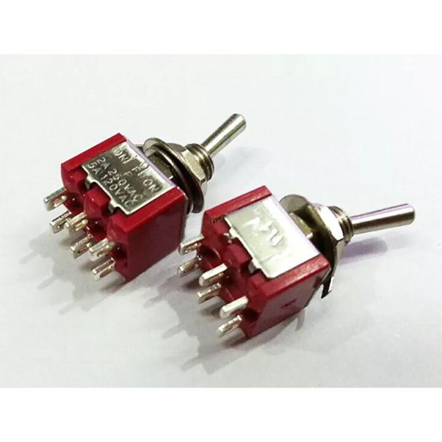 1PC Toggle Switch 6pin 3positions ON-0FF-ON 2A 250V 5A 120VAC