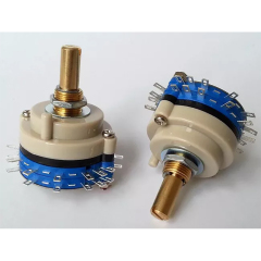 1PC 2 Pole 12 Step ROTARY SWITCH Attenuator Pot Potentiometer Volume Control DIY