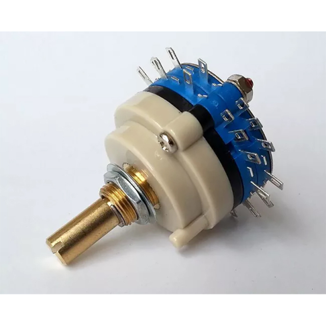 1PC 2 Pole 12 Step ROTARY SWITCH Attenuator Pot Potentiometer Volume Control DIY