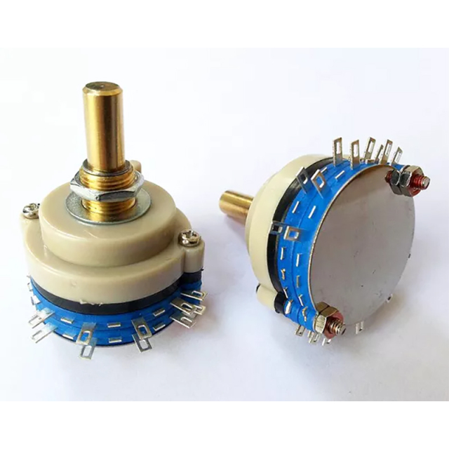 1PC 2pole 4step ROTARY SWITCH Attenuator Pot Potentiometer Volume Control
