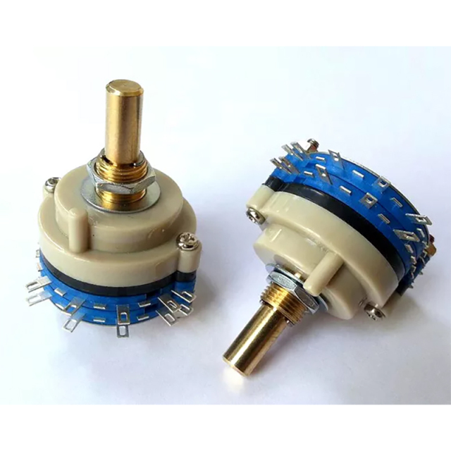 1PC 2pole 4step ROTARY SWITCH Attenuator Pot Potentiometer Volume Control