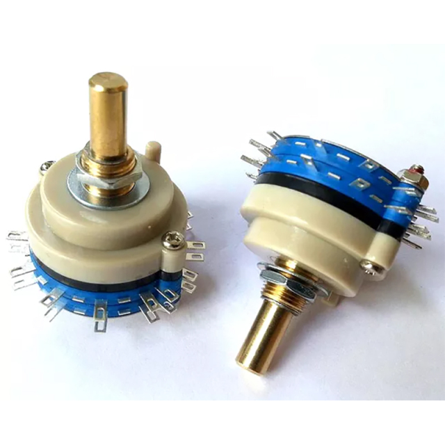 1PC 2pole 6step ROTARY SWITCH Attenuator Pot Potentiometer Volume Control