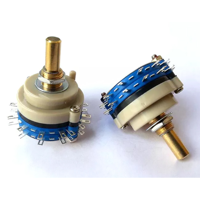 1PC 2pole 6step ROTARY SWITCH Attenuator Pot Potentiometer Volume Control