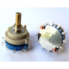 1PC 2pole 6step ROTARY SWITCH Attenuator Pot Potentiometer Volume Control