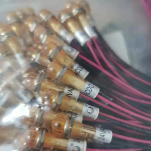 100 pcs 12V 24V tube radio dial indication Lamp Light Bulb LED power light