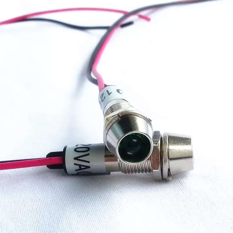 10 pcs 120V tube radio dial indication Lamp Light Bulb LED Green light power light