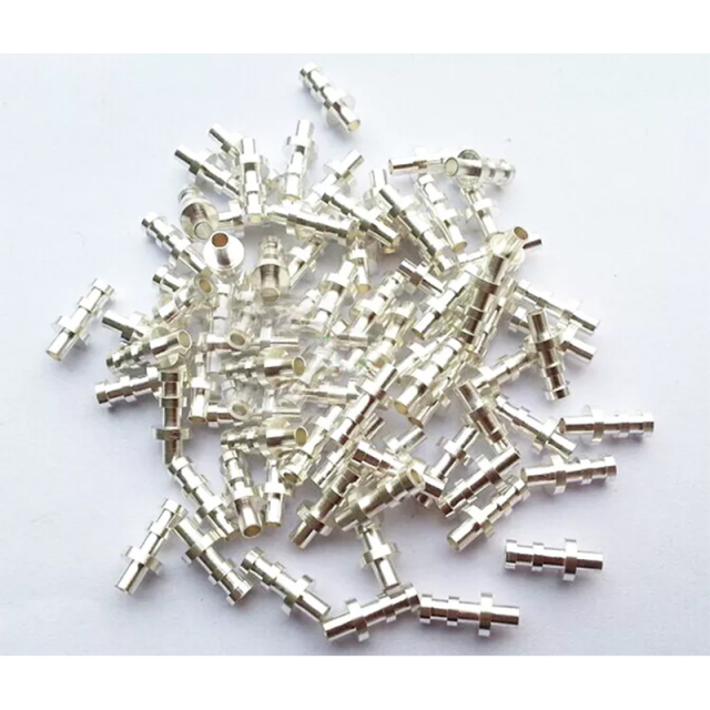 1PC Silver Plated Copper Turrets Posts Lugs FOR 3mm or 2mm Tube Guitar Amp Tag Board