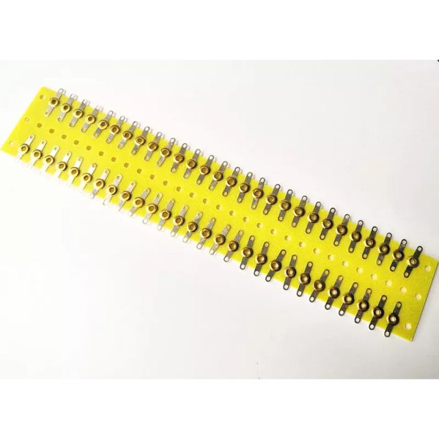 1PC 300X56x1.5mm Yellow silver plated pin Copper TURRET Guitar AMP TAG BOARD STRIP BOARD