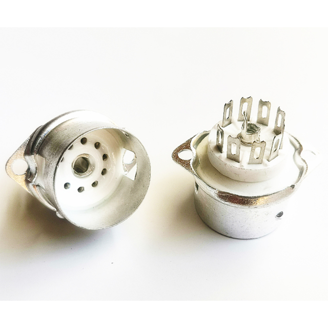 1PC GZC9-F-B Tube Socket Gold Silver plated for valve tube
