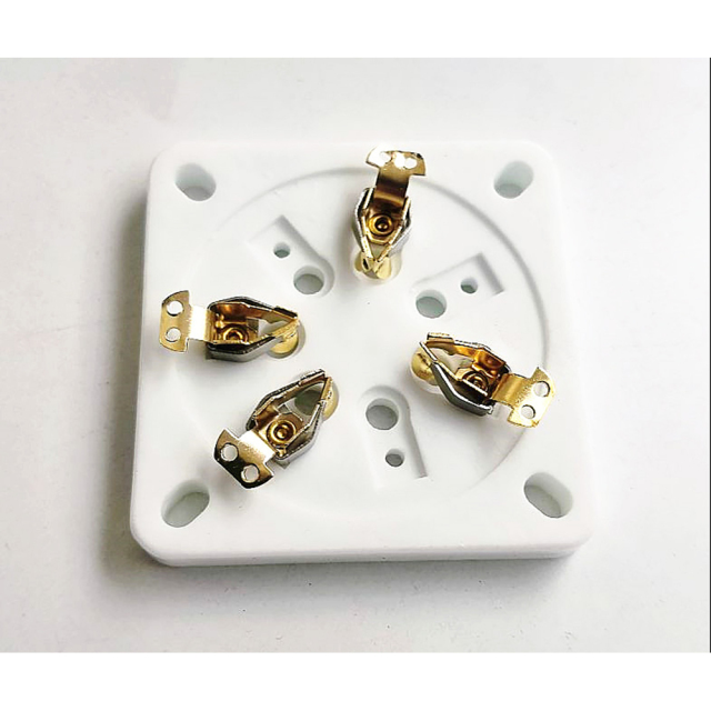 1PC 7Pin Tube Socket Base Chassis Mount Ceramic Vacuum Tube socket Gold plated for GM70 GM71