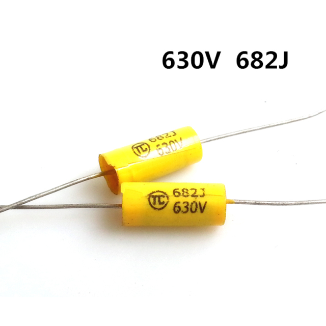 Audio DIY capacitor axial polyester film capacitor 630V 682 0.0068UF