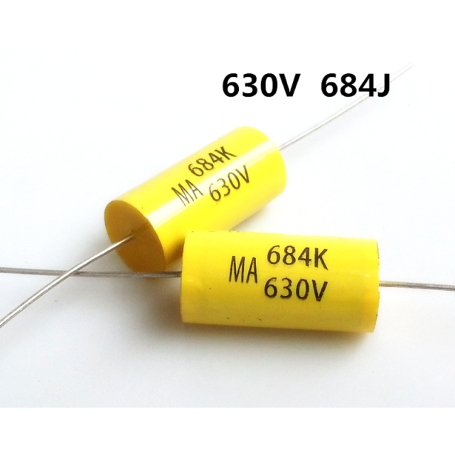 Audio DIY capacitor axial polyester film capacitor 630V 684 0.68uf