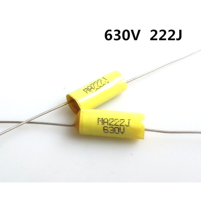 Audio DIY capacitor axial polyester film capacitor 630V 222 2n2 0.0022 2200pf